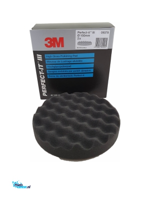 3M™ Perfect-It Hoogglans Wafelmop zwart 150mm 09378