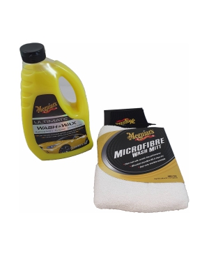 Meguiars Ultimate Wash & Wax 1.42L / Meguiars Super thick microfiber Wash Mitt